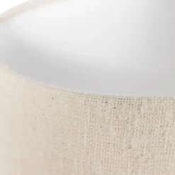 BePureHome WOOOD Loft Vloerlamp - Metaal/Bouclé - Naturel - 130xØ30 cm Online