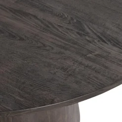 WOOOD Maan Eettafel - MDF - Donkerbruin - 75x120x120 Discount