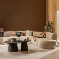 WOOOD Maan Salontafel - MDF - Donkerbruin - 45x60x60 Best