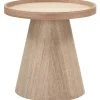 WOOOD Maud Bijzettafel - Hout - Naturel - 38x39x39 Clearance