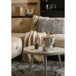 WOOOD Mesa Bijzettafel L - Hout - Antique Beige - 34x60x60 Best