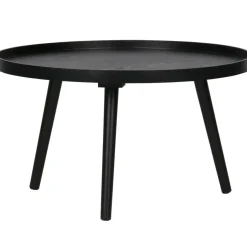 WOOOD Mesa Bijzettafel L - Hout - Zwart - 34xØ60 Clearance