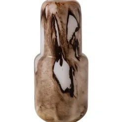 WOOOD Monika Vaas - Handgevormd - Glas - Bruin - 36x16x16 Outlet