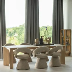 WOOOD Norbert Vaas - Handgevormd - Glas - Bruin - 26x25x8 Best