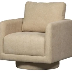 WOOOD Oscar Draaifauteuil - Chenille - Naturel - 64x78x79 Online