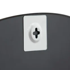 WOOOD Philou Spiegel - Glas/Metaal - Zwart - 60x59x0,5 Outlet