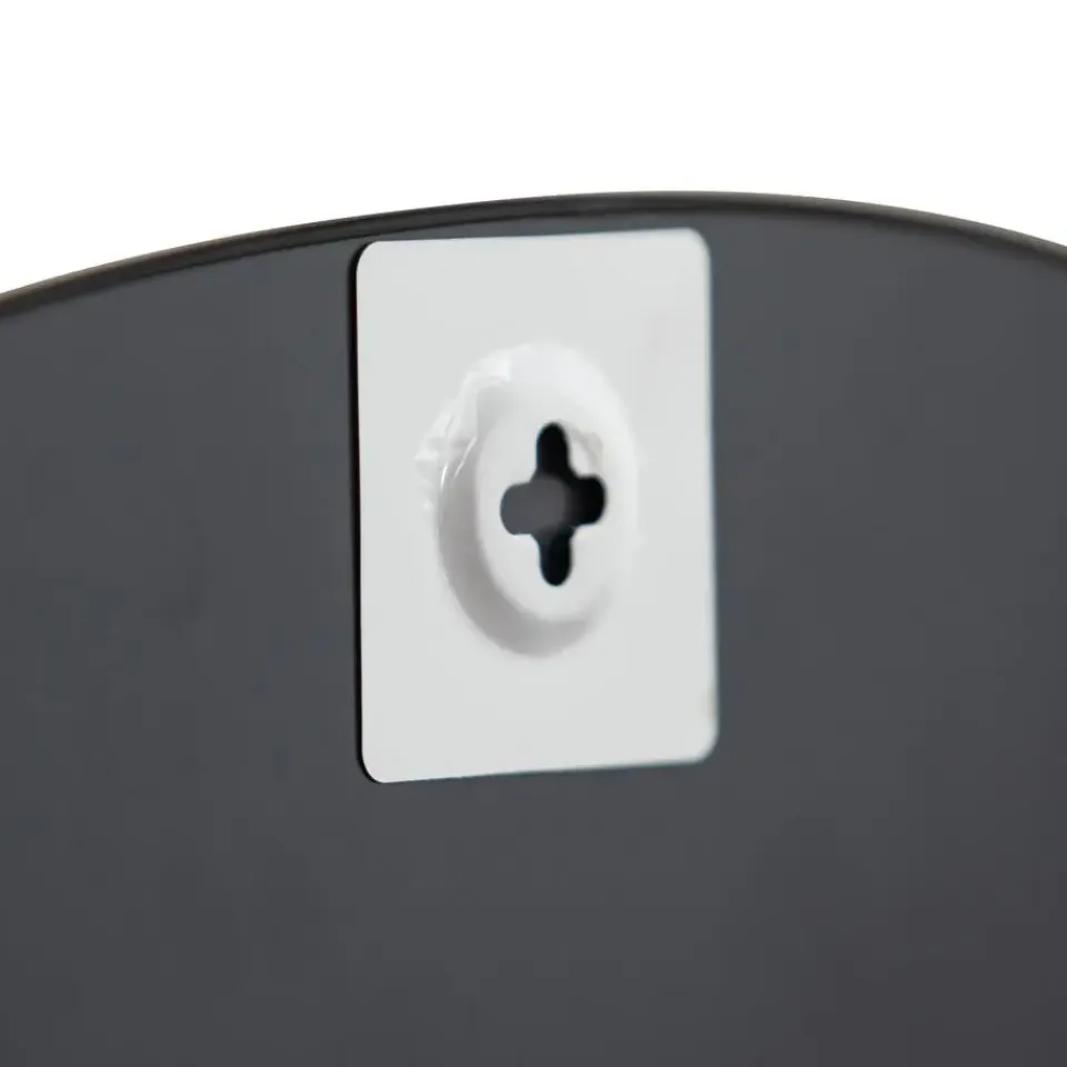 WOOOD Philou Spiegel - Glas/Metaal - Zwart - 60x59x0,5 Outlet