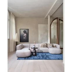 WOOOD Polly Bank Links- Polyester - Zand - 71x353x150/245 Clearance