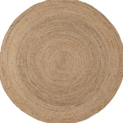 WOOOD Ross Vloerkleed - Jute - Naturel - 1x150x150 Hot