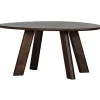 WOOOD Roundly Eetkamertafel - Mangohout - Walnoot - 76x160x110 Discount
