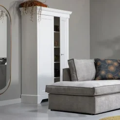 WOOOD Sanou Passpiegel Ovaal XL - Ijzer - Antique Brass - 168x60x1 Outlet