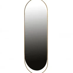WOOOD Sanou Passpiegel Ovaal XL - Ijzer - Antique Brass - 168x60x1 Outlet