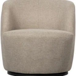 WOOOD Serra Draaifauteuil - Geweven Stof - Zand - 68x70x77 Hot
