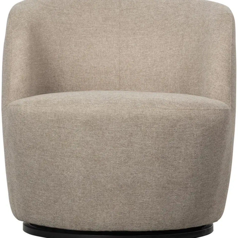 WOOOD Serra Draaifauteuil - Geweven Stof - Zand - 68x70x77 Hot