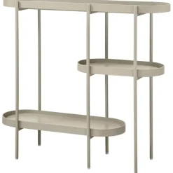 WOOOD Sidetable Noan - Hout/Metaal - Beige - 80x90x28 Sale