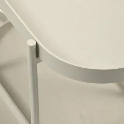 WOOOD Sidetable Noan - Hout/Metaal - Beige - 80x90x28 Sale