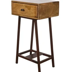 WOOOD Skybox Sidetable - Hout/Metaal - Naturel - 70x45x30 Sale