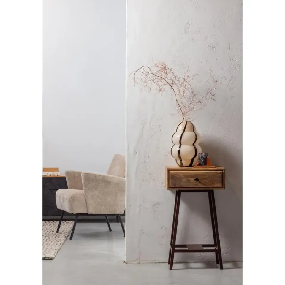 WOOOD Skybox Sidetable - Hout/Metaal - Naturel - 70x45x30 Sale