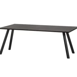 WOOOD Tablo Tafel met 2-stand Poot - Eiken/Metaal - Zwart - 75x180x90 Sale