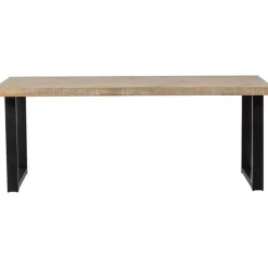 WOOOD Tablo Tafel Visgraat met U-poot - Mango - 78x180x90 New