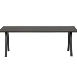 WOOOD Tablo Tafelblad - Eiken - Blacknight - 3x200x90 Outlet