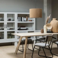 WOOOD Tablo Tafelblad - Eiken - 220x2,4x90 Clearance