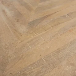 WOOOD Tablo Tafelblad - Mango Visgraat - White Wash - 5,5x200x90 New