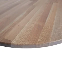 WOOOD Tablo Tafelblad Ovaal - Eiken - Grijze Olie - 220x2,4x90 New