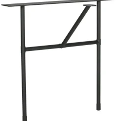 WOOOD Tablo Tafelblad Ovaal Incl. H-Poot - Onbehandeld - Eiken/Metaal Discount