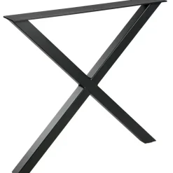 WOOOD Tablo X-Poot 1 Stuks - Metaal - Zwart - 72x79x10 Outlet