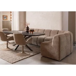 WOOOD vloerkleed Efia - Wol - Bruin Melange - 170x240 cm Sale