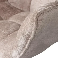 WOOOD Wibo Draaifauteuil - Chenille - Taupe - 94x71x83 Clearance