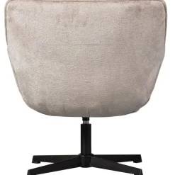 WOOOD Wibo Draaifauteuil - Chenille - Taupe - 94x71x83 Clearance