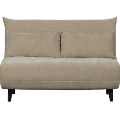 WOOOD Xem Slaapbank - 1-Persoons - Chenille stof - Naturel - 80x122x92 Best