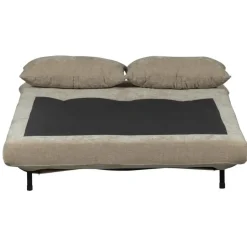 WOOOD Xem Slaapbank - 1-Persoons - Chenille stof - Naturel - 80x122x92 Best