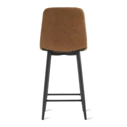 HomeMixx 2x Barkruk Jax - Microleder Cognac (Set van 2) Online