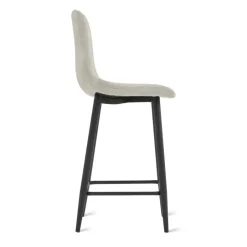 HomeMixx 2x Barkruk Jax - Velvet Taupe (Set van 2) Discount