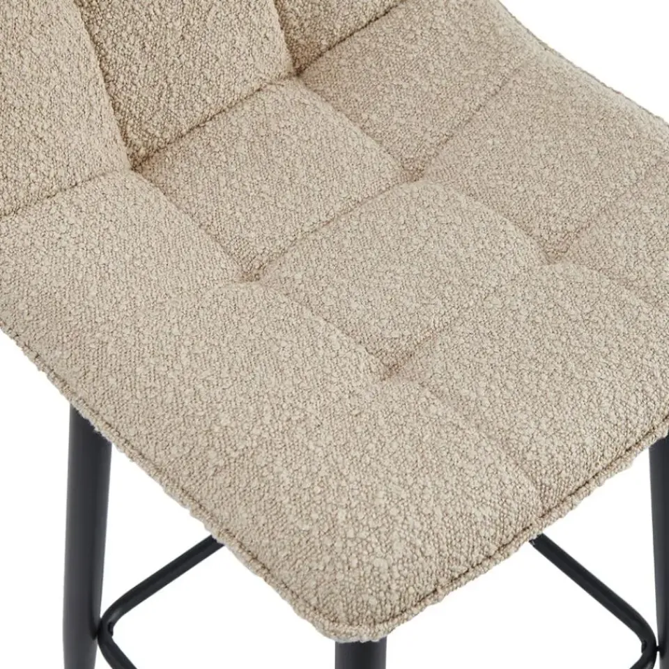 HomeMixx 2x Barkruk Yerevan - Bouclé Taupe New