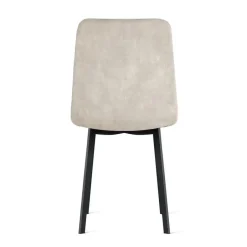 HomeMixx 2x Eetkamerstoel Minsk Fluweel Beige New