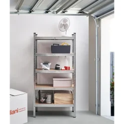 Leen Bakker XITTA - Stellingkast 5 planken - Zilver - 150 cm - Staal Best