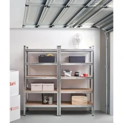 Leen Bakker XITTA - Stellingkast set van 2 - Zilver - 150 cm - Staal