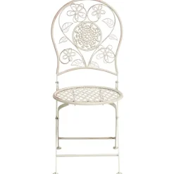 Leen Bakker YAVIZA - Set van 2 tuinstoelen - Lichtbeige - IJzer Sale