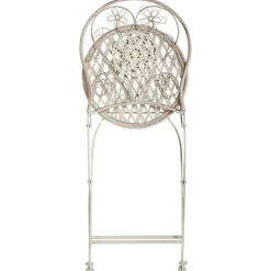 Leen Bakker YAVIZA - Set van 2 tuinstoelen - Lichtbeige - IJzer Sale