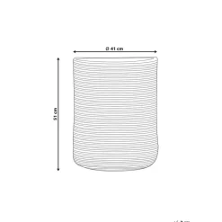 Beliani YERKOY - Mand - Beige - Katoen Discount