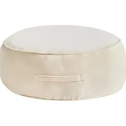 Leen Bakker YULLE - Poef - Lichtbeige - Fluweel Outlet