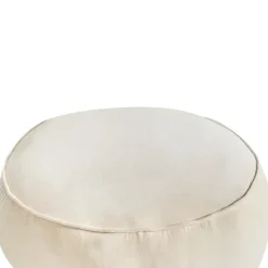 Leen Bakker YULLE - Poef - Lichtbeige - Fluweel Outlet