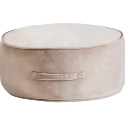 Leen Bakker YULLE - Poef - Lichtbruin - Fluweel