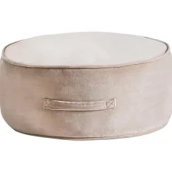 Leen Bakker YULLE - Poef - Lichtbruin - Fluweel