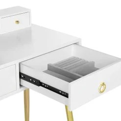 Beliani YVES - Kaptafel - Wit - MDF Best