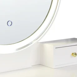 Beliani YVES - Kaptafel - Wit - MDF Best